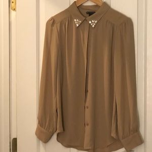 Tan  dress shirt size M